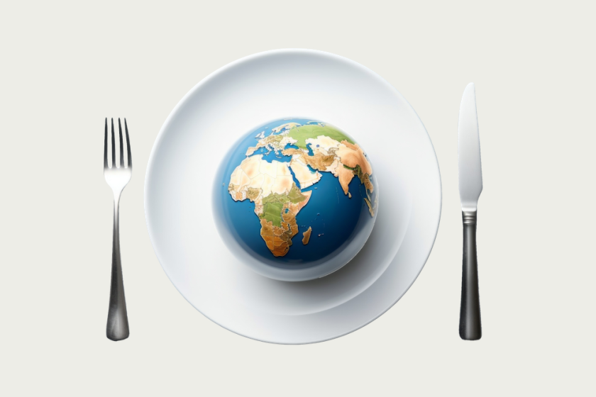 The world on a plate