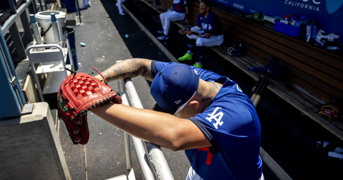 Plaschke: Julio Urías simply cannot be allowed to pitch again for the  Dodgers