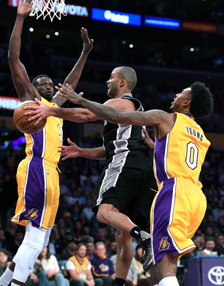Tony Parker, Luol Deng, Nick Young