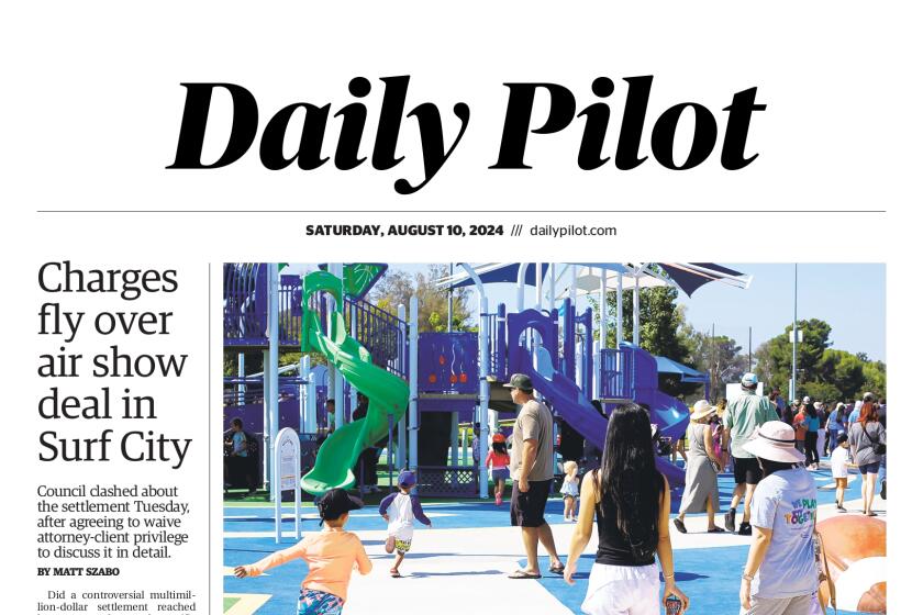 Front page of the Daily Pilot e-newspaper for Saturday, Aug. 10, 2024.