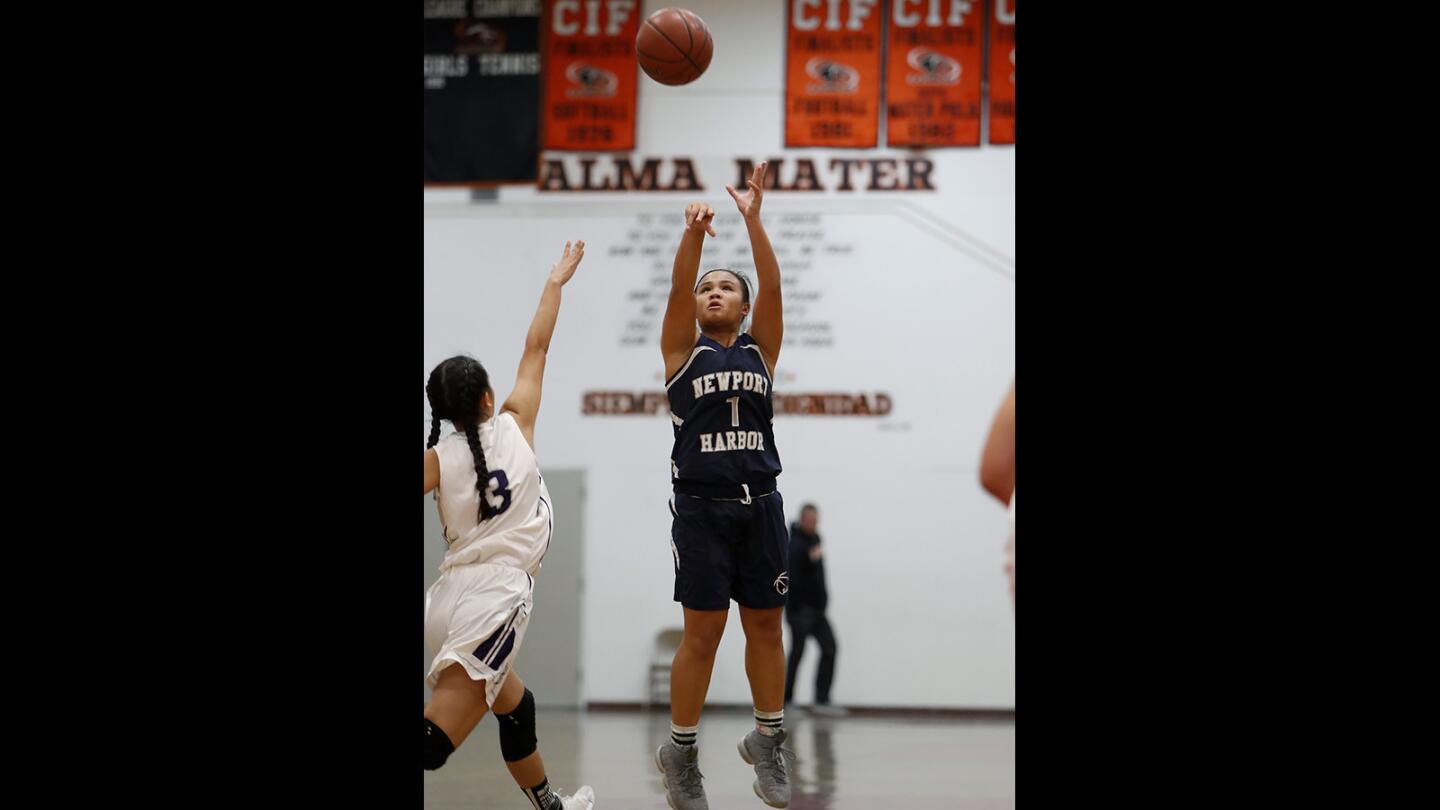 Photo Gallery: Newport Harbor vs. Portola in girls’ basketball