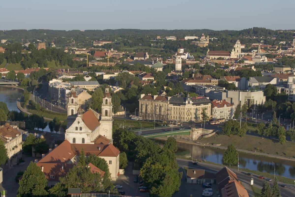 A view of the Old City area of Vilnius, capital of Lithuania. The former Soviet republic has agreed to a U.S. extradition request involving a suspected arms smuggler.