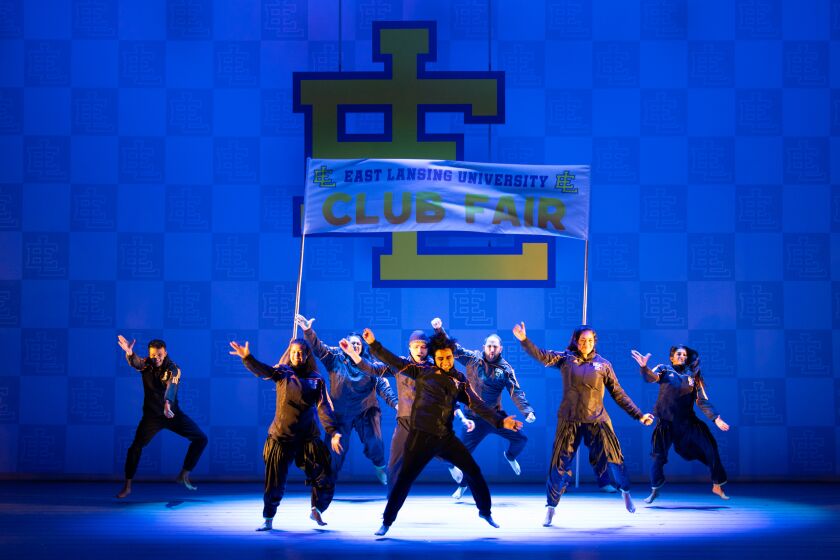 A dance scene in La Jolla Playhouse’s world premiere musical "Bhangin' It: A Bangin' New Musical."