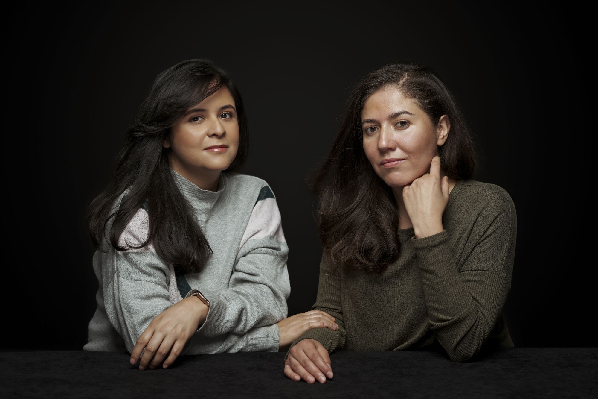 Filmmakers Astrid Rondero, left, and Fernanda Valadez