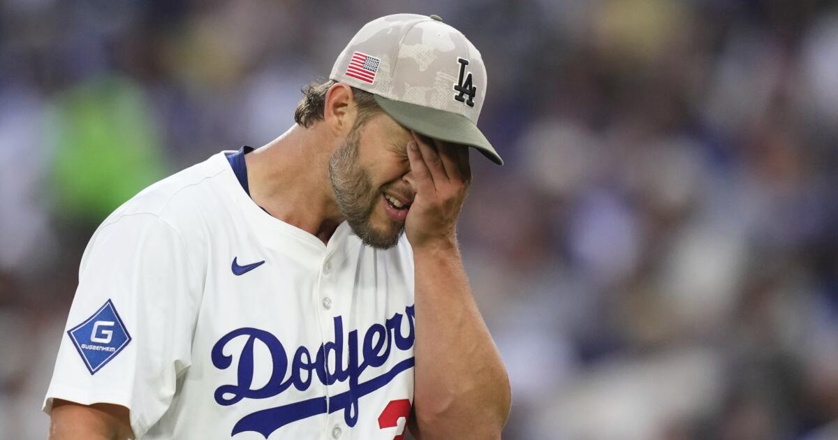 Clayton Kershaw shaky in his season debut as Angels take series win over Dodgers