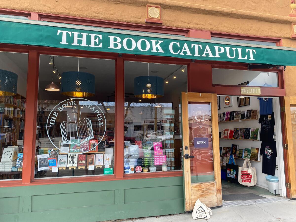 A view of The Book Catapult in South Park.