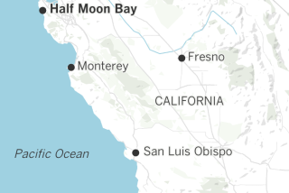 Locator map of Half Moon Bay, Calif.