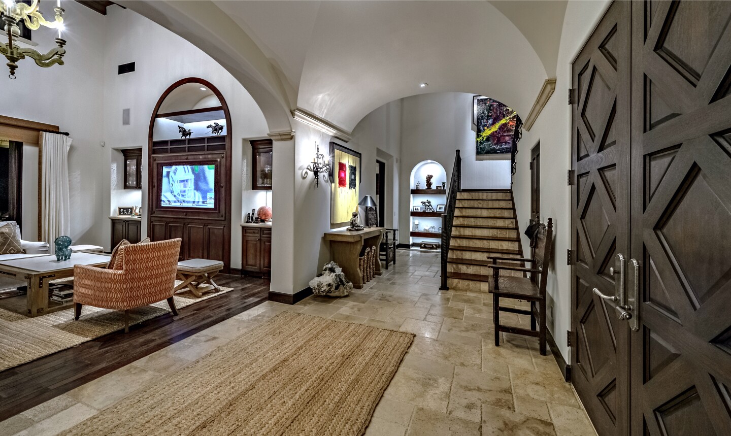 The Mediterranean villa is found in La Quinta's exclusive Madison Club community.