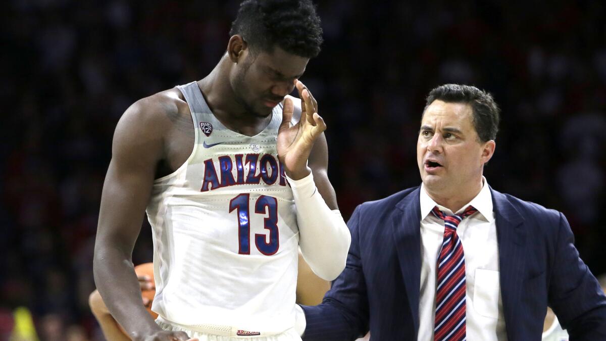 Deandre Ayton and coach Sean Miller helped lead Arizona to the Pac-12 regular-season and conference-tournament titles. They've both been caught up in NCAA controversy.