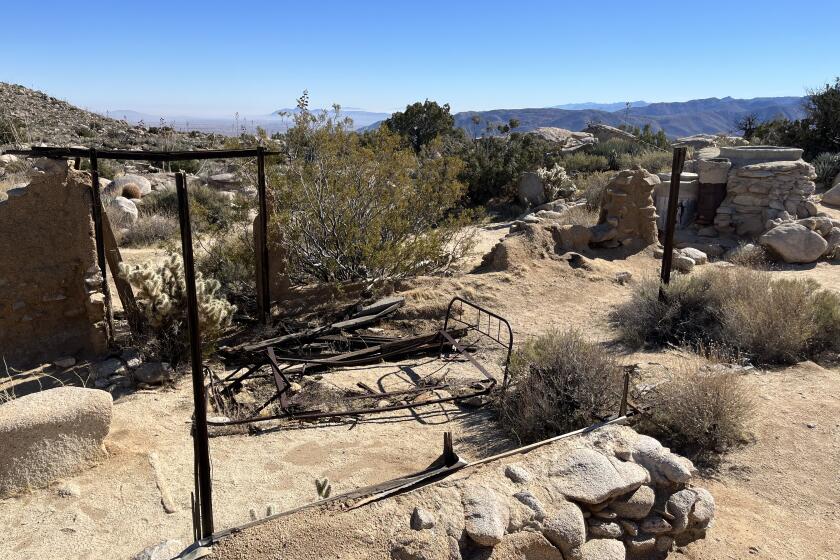 The remains of Marshal South's family home, which he called Yaquitepec, in the Anza-Borrego Desert State Park.