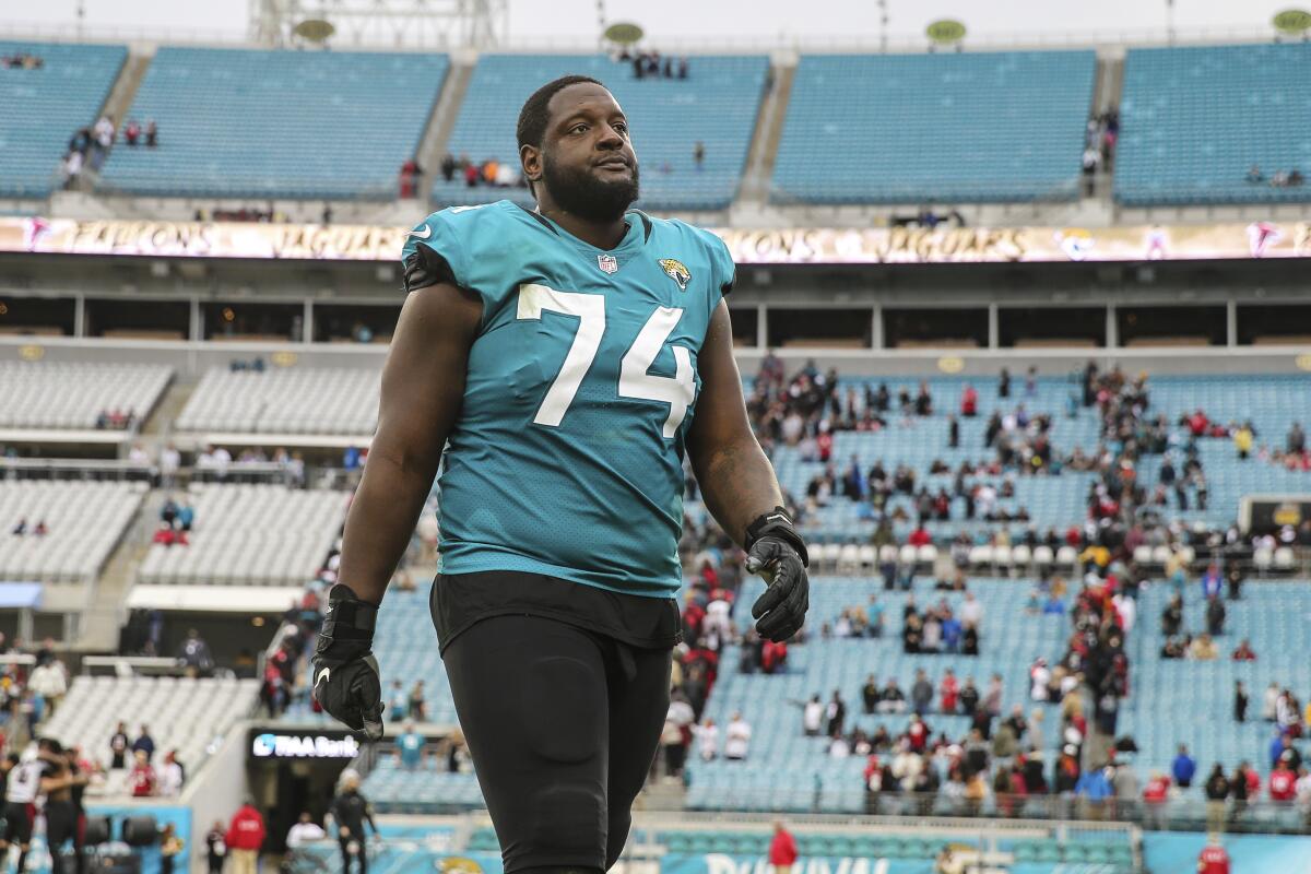 Jaguars LT Cam Robinson suspended 4 games for violating NFL policy on PEDs  - The San Diego Union-Tribune
