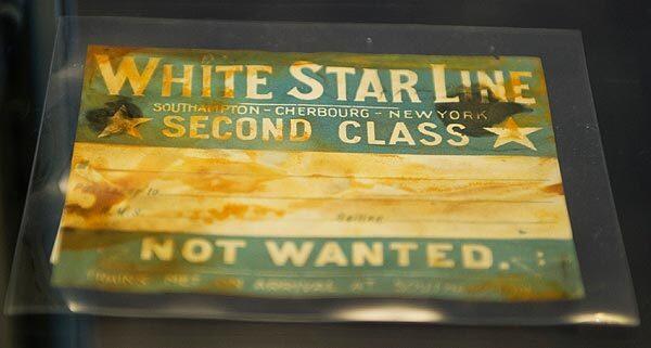 White Star Line - Second Class - Titanic luggage tag printable.