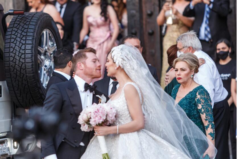 Escenas de la boda de Saúl Canelo Álvarez y Fernanda Gómez en Guadalajara el 23 de mayo de 2021.