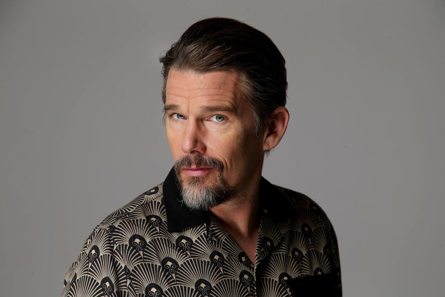 Ethan Hawke -- actor in "First Reformed" and "Juliet, Naked" and director of "Blaze" -- attends the Envelope gathering of lead actors for a frank discussion on the industry and their movies.