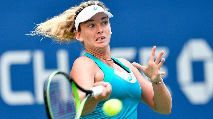 CoCo Vandeweghe scores a 6-4, 7-6 (2) victory on Monday over Lucie Safarova, propelling her into the quarterfinals.