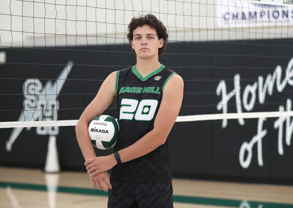 Sage Hill outside hitter Jackson Cryst is the Daily Pilot Boys' Volleyball Dream Team Player of the Year.