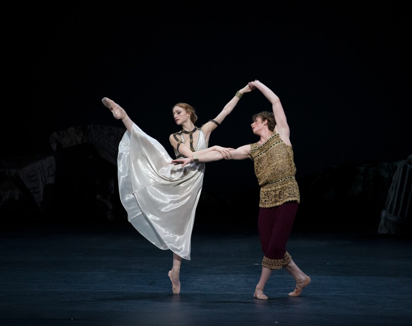 Catherine Hurlin and Aran Bell in American Ballet Theatre’s “Of Love and Rage.”