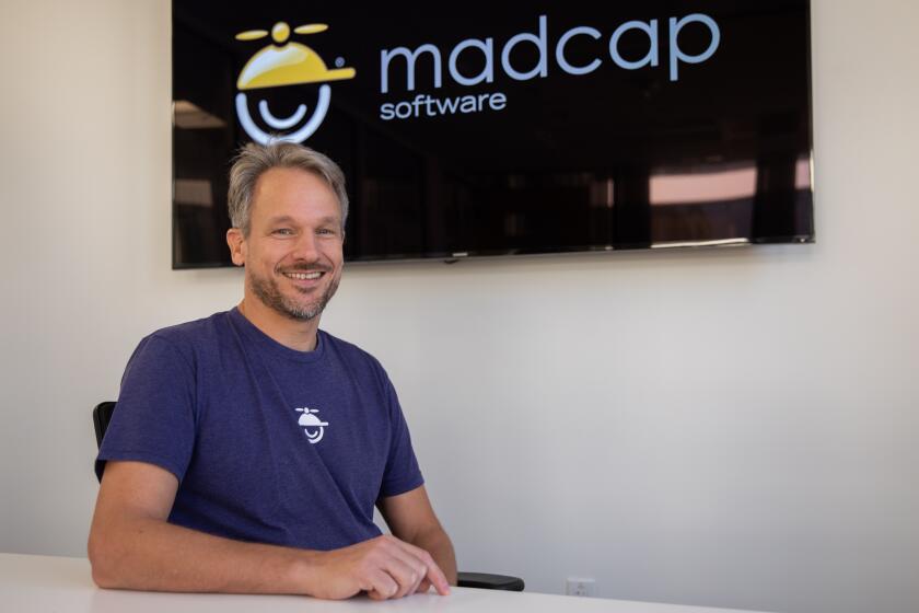 San Diego, CA - October 24: Bill Heitstuman, director of information systems at MadCap Software Inc. poses for a portrait at the company's office in San Diego, CA on Monday, Oct. 24, 2022. (Adriana Heldiz / The San Diego Union-Tribune)