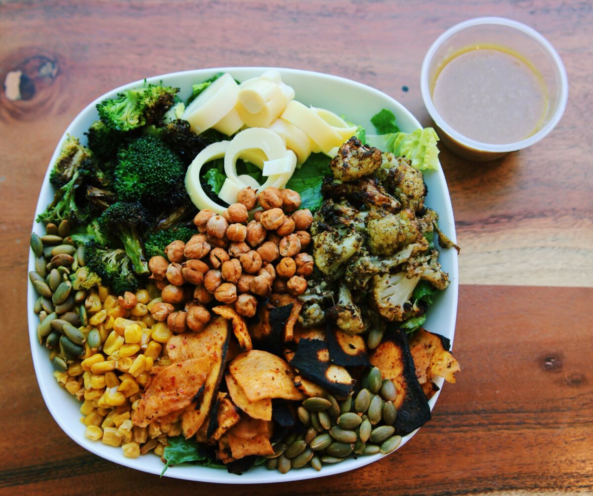 Shake Your Cauliflower, a new salad on the menu at Our Green Affair.