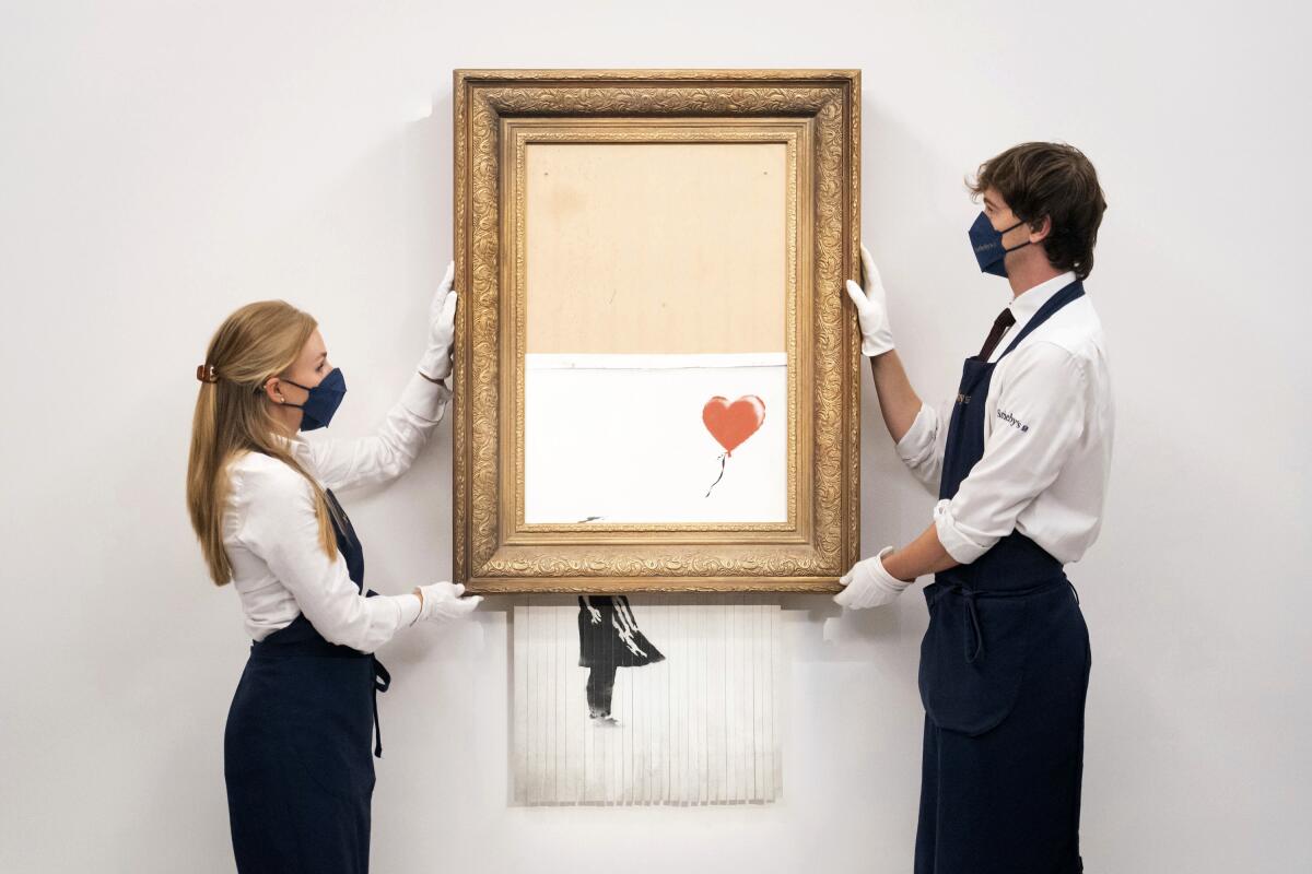 Banksy triturado se vende por récord de $25.4 millones de dólares