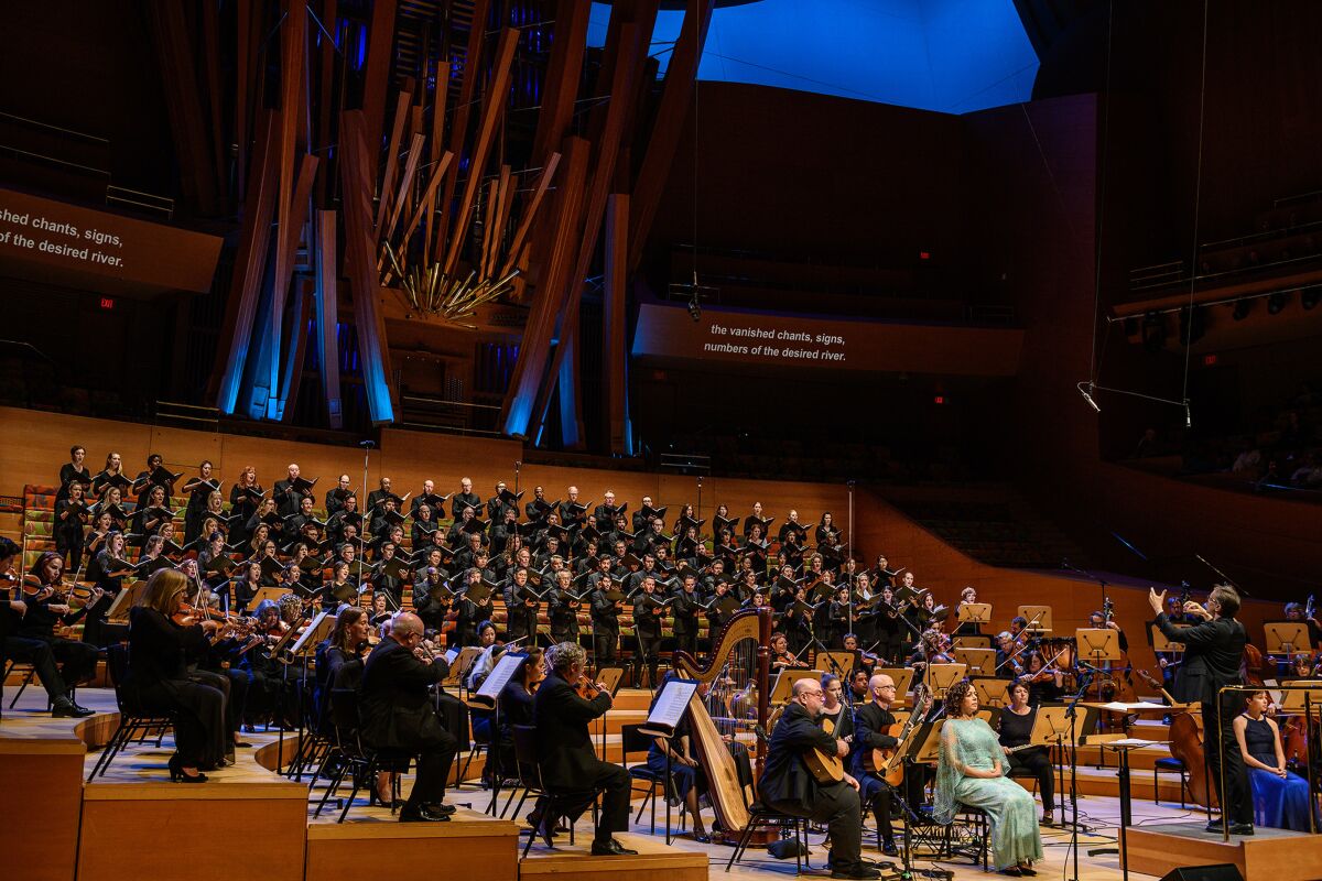The Los Angeles Master Chorale revives Osvaldo Golijov's "Oceana” in Disney Hall.