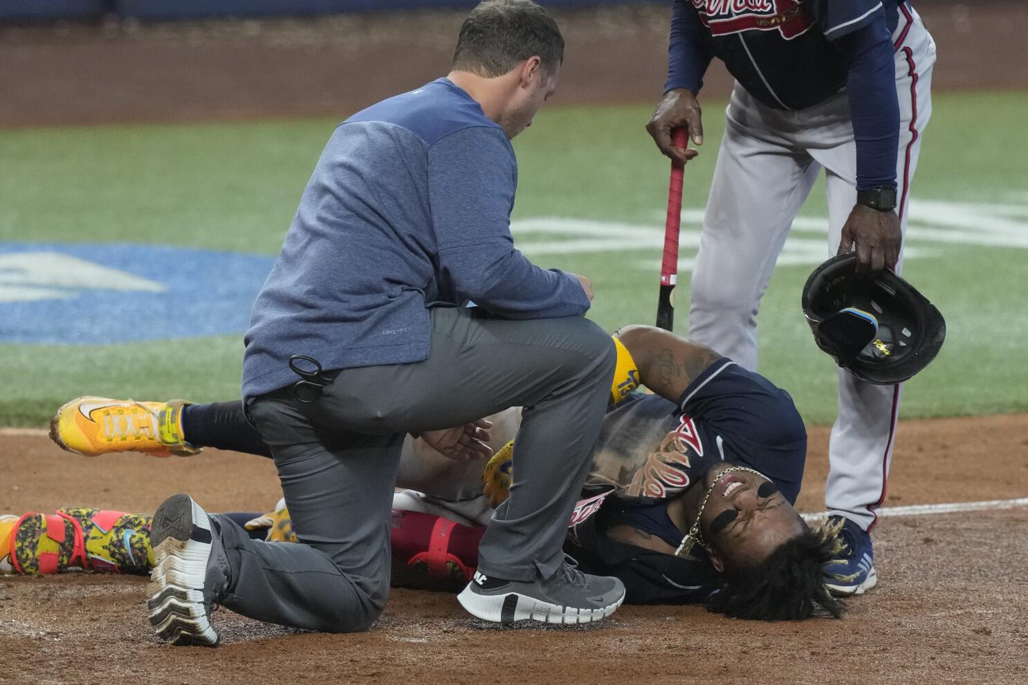 Ronald Acuna Jr. injury update: Braves OF exits game after being