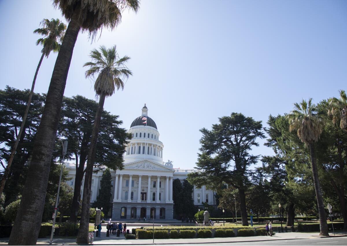 The California state Capitol building.