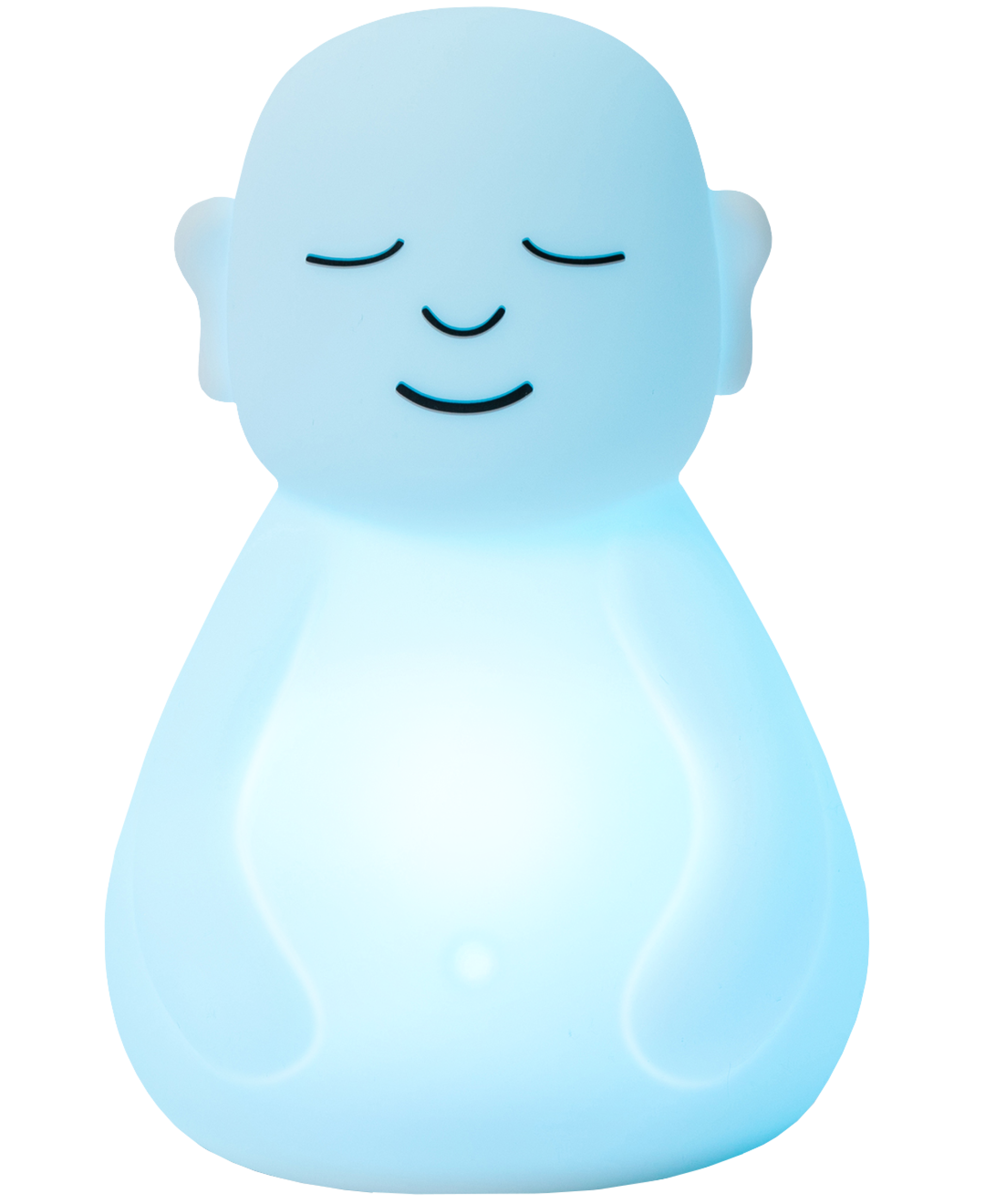 Mindsight's Breathing Buddha device glows blue