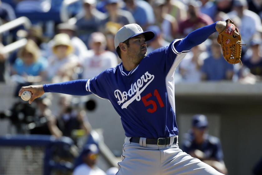 Zach Lee throws for the Dodgers during a spring training game Friday against the Milwaukee Brewers.