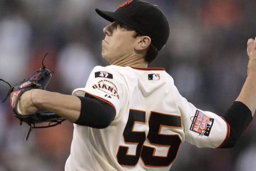 The last time Tim Lincecum had short hair was in his rookie season with the Giants in 2007.