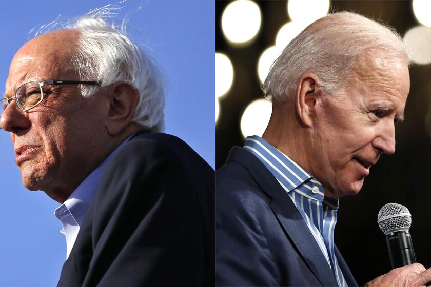 Bernie Sanders and Joe Biden disagree on a central issue: Is removing Trump is enough?