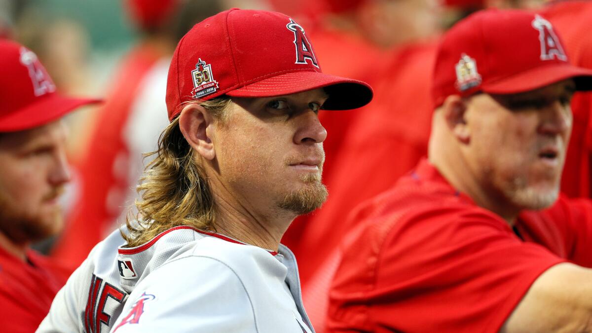 Angels starter Jered Weaver had a 5.06 earned-run average this season.