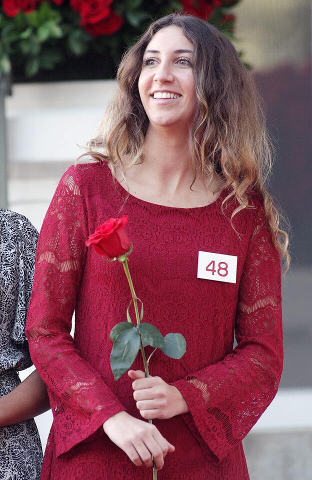 Finalist Mary Morley-Montes, of La Cañada High School, is introduced at the announcement of the 2016 Tournament of Roses Royal Court at the Tournament House in Pasadena on Monday, Oct. 5, 2015.