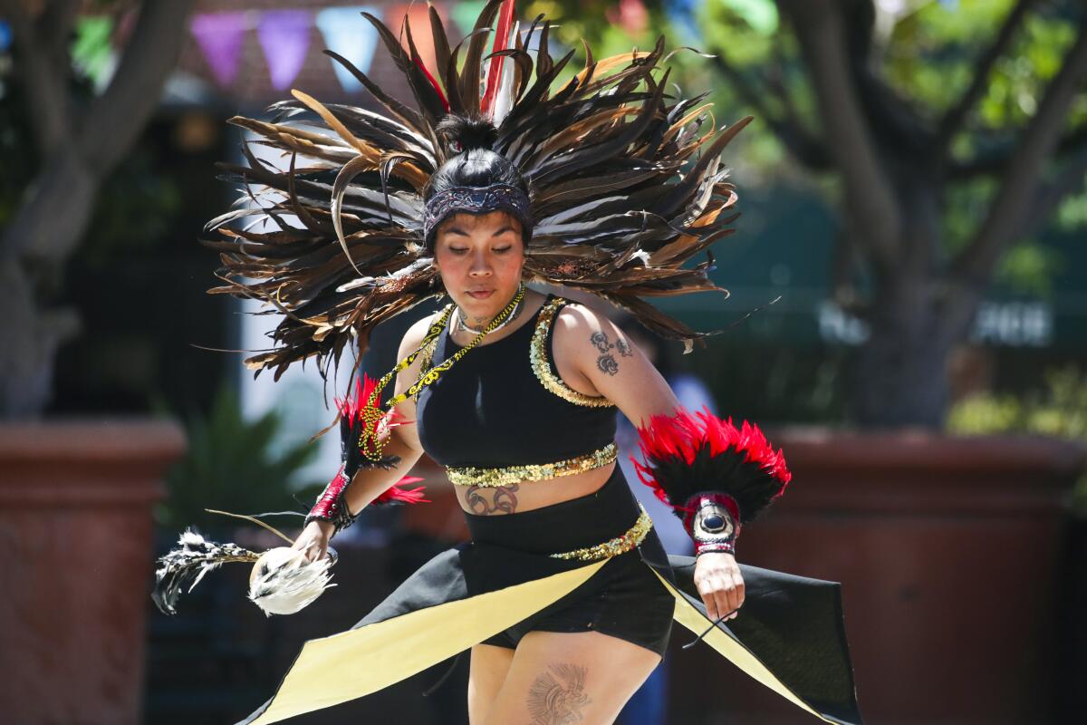 Xipe Totec Aztec dancers perform.