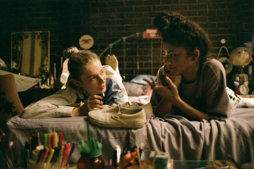 Hunter Schafer and Zendaya in "Euphoria."