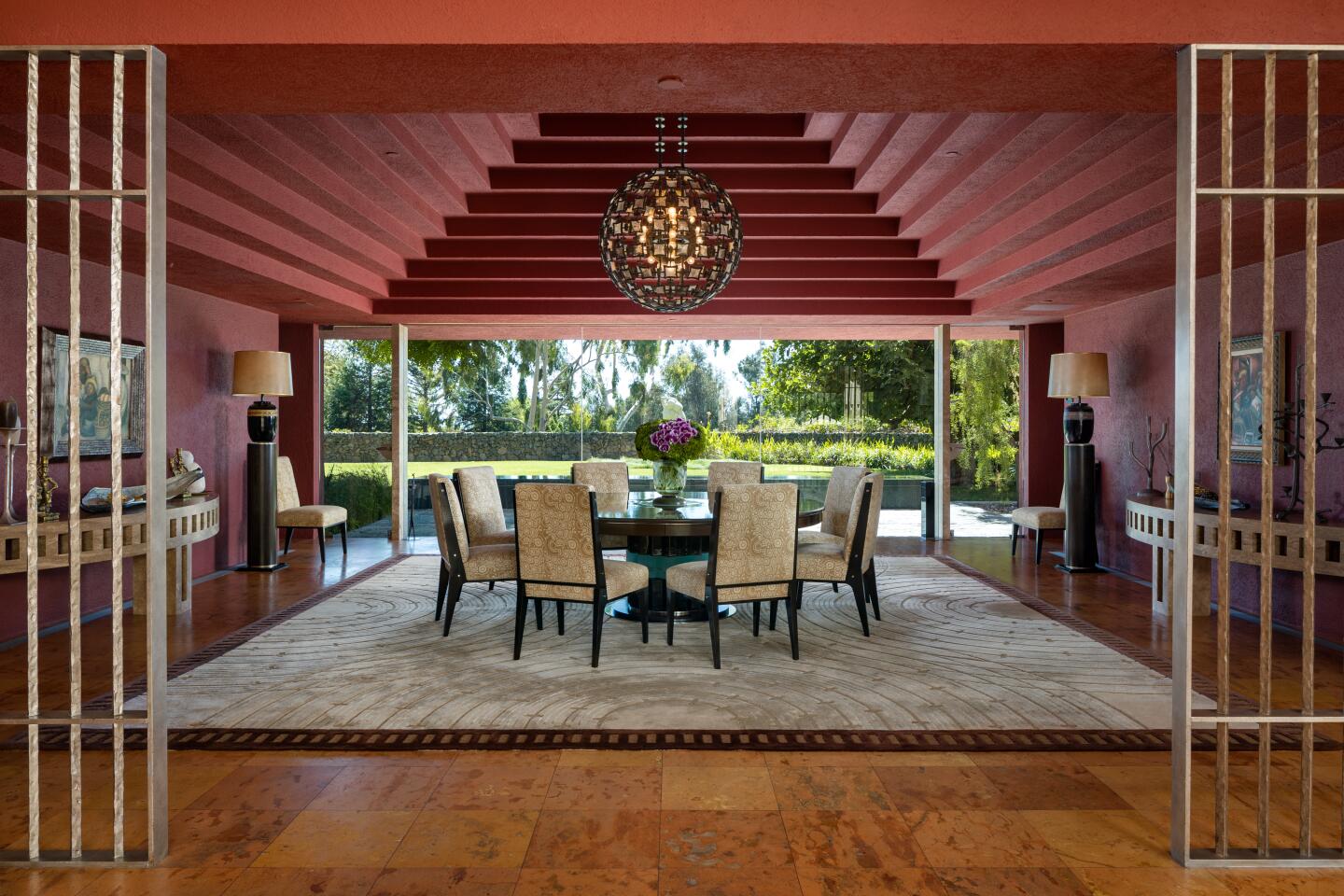 The dining room.