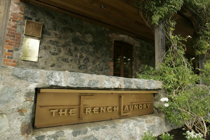 The exterior of the French Laundry restaurant in Yountville, Calif.