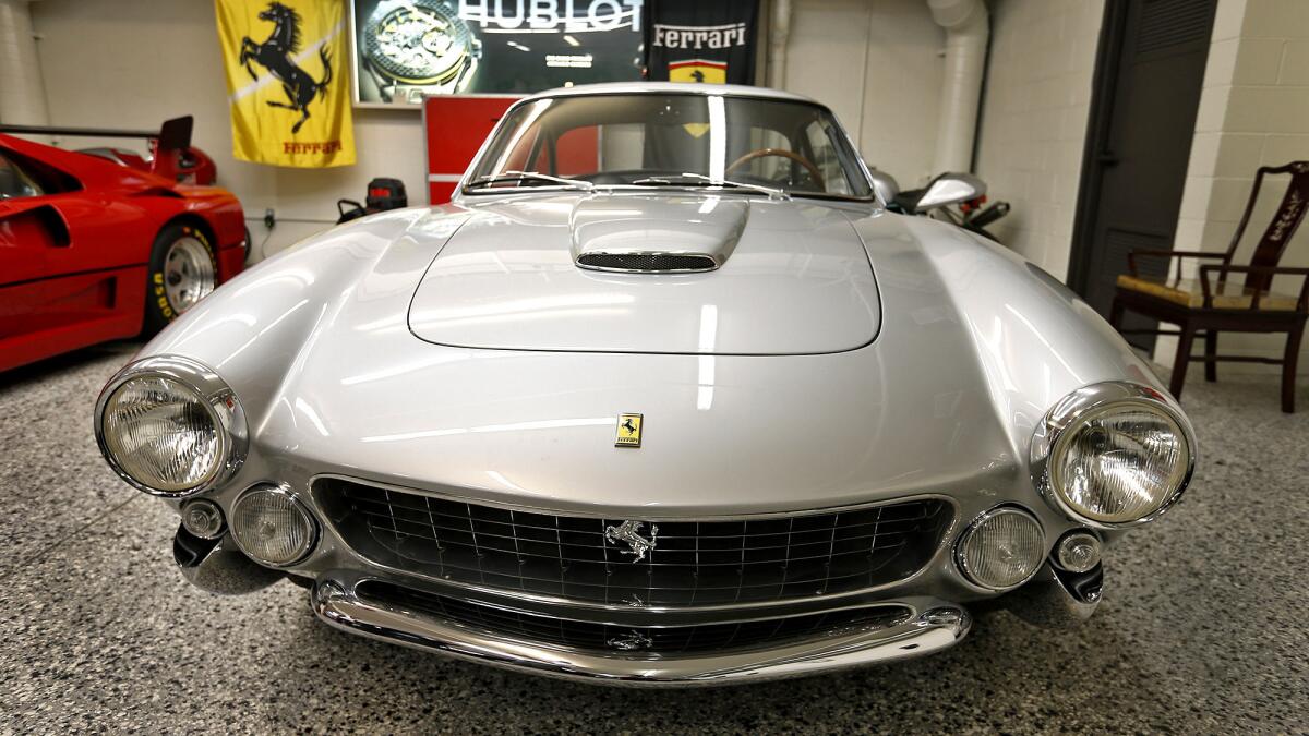 Lee's 1964 250 Lusso Ferrari, pictured in 2015. (Allen J. Schaben / Los Angeles Times)