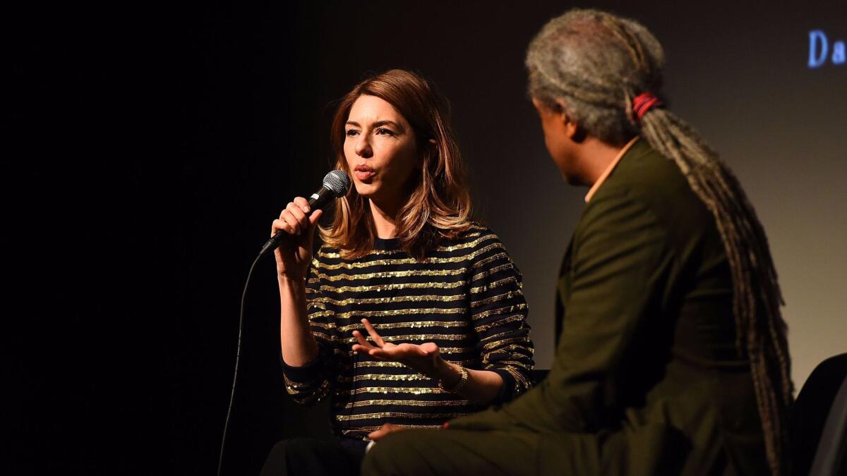 Sofia Coppola and Elvis Mitchell discuss her career and "The Beguiled" at the 2017 Los Angeles Film Festival at LACMA on June 15.