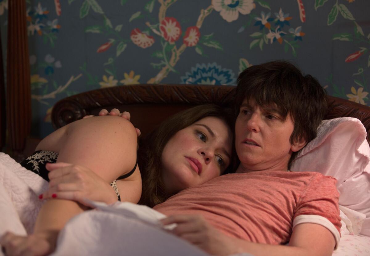 Tig Notaro, right, with Casey Wilson, stars in a comedy based on her life in 'One Mississippi,' one of the Fall 2015 Amazon pilts. (Patti Perett)