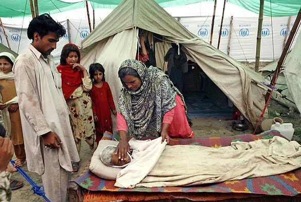 Sheik Yaseen displacement camp in Pakistan