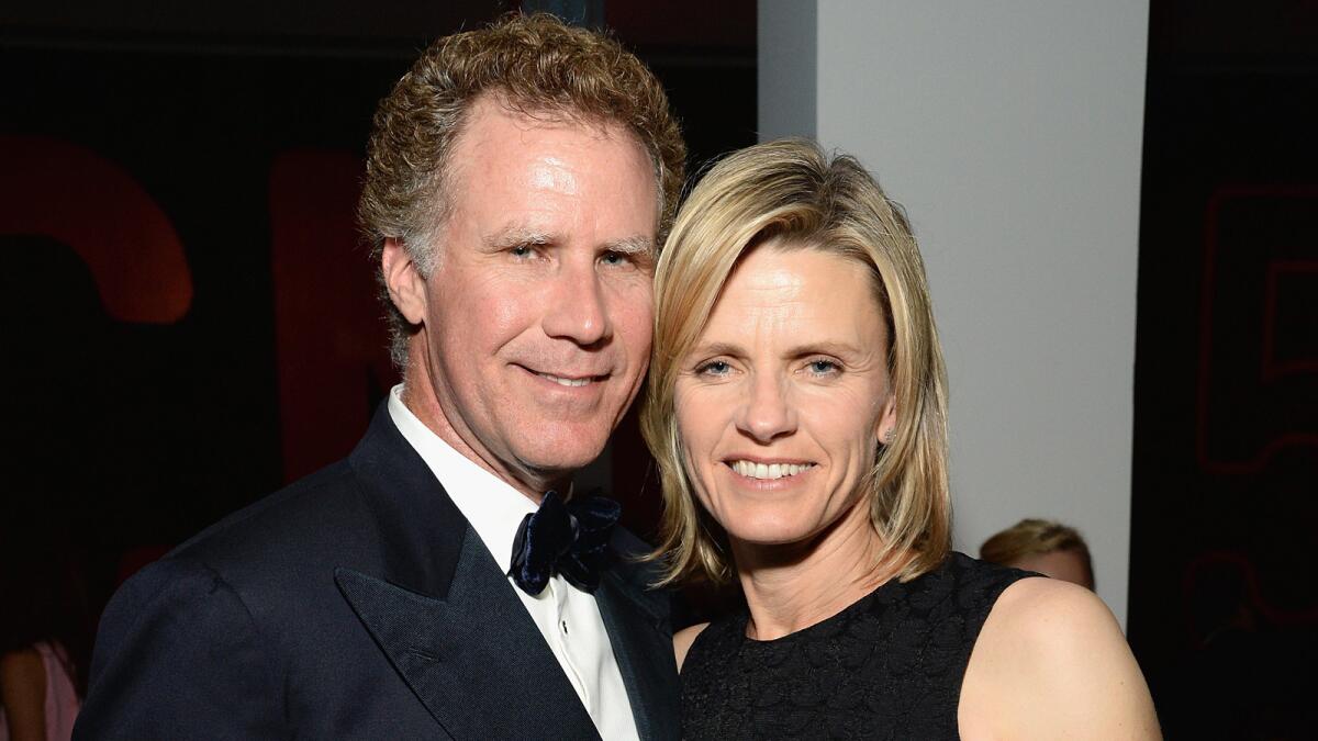 Actor Will Ferrell and Viveca Paulin