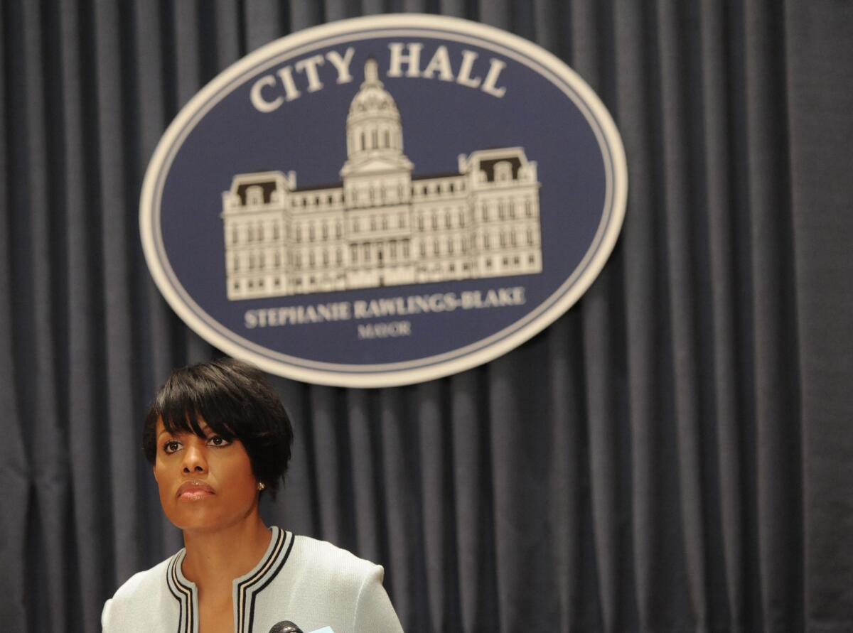 Baltimore Mayor Stephanie Rawlings-Blake.
