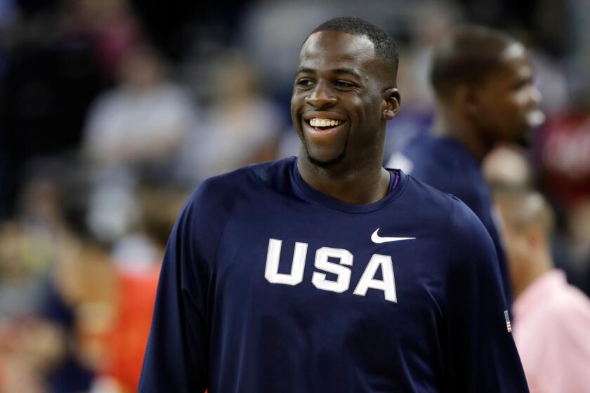 Draymond Green on Team USA against China in an exhibition game last week.