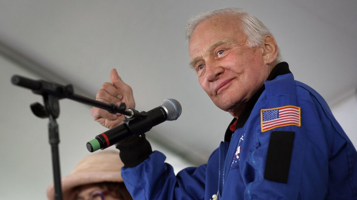 Buzz Aldrin, who was a member of the Apollo 11 crew that landed the first two humans on the moon, is suing two of his children and a former business manager.