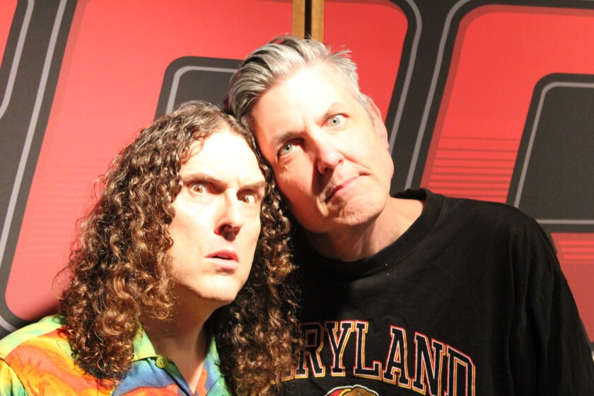 "Weird Al" Yankovic, left, and Gene "Bean" Baxter