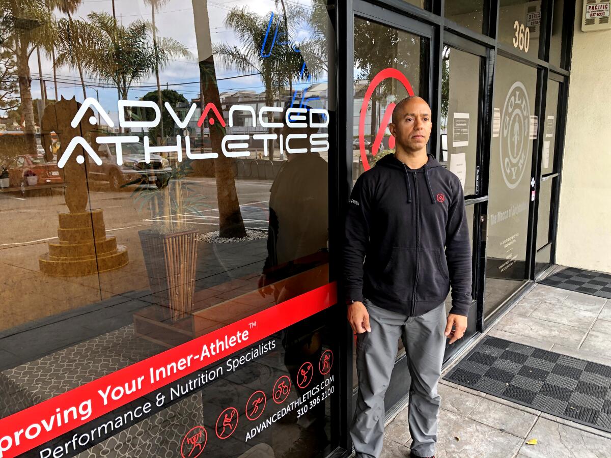 Adam Friedman of Advanced Athletics in Venice said he was “starting to build an online platform where I can guide people through their fitness routines.”