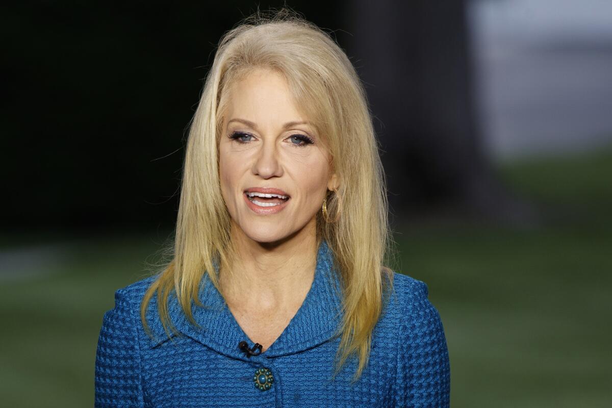 A waiver explicitly allows Kellyanne Conway, a senior advisor to Trump, to contact and interact with clients of her political polling company.
