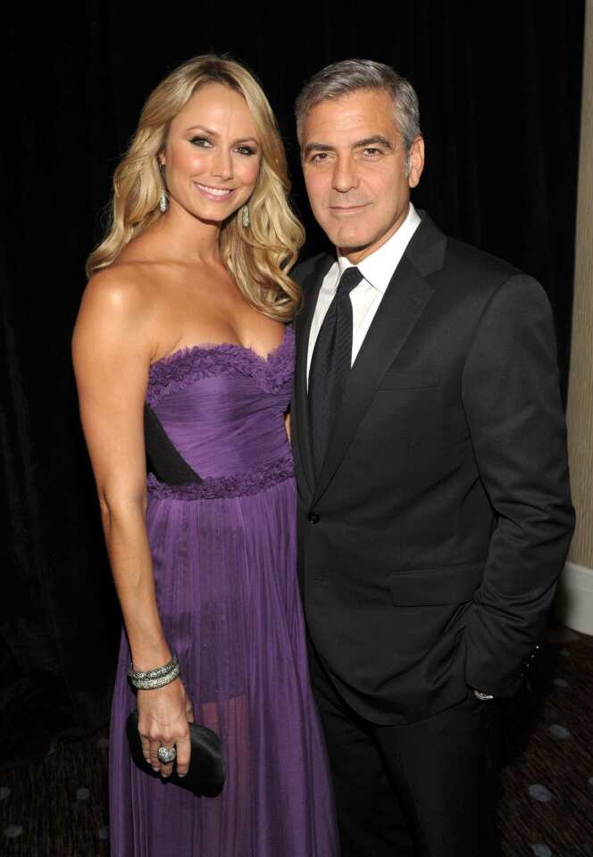 Starz helped kick off the award season Monday night with the Hollywood Film Awards Gala. George Clooney, with girlfriend Stacy Keibler, received the Hollywood Actor Award for his performance in "The Descendants."