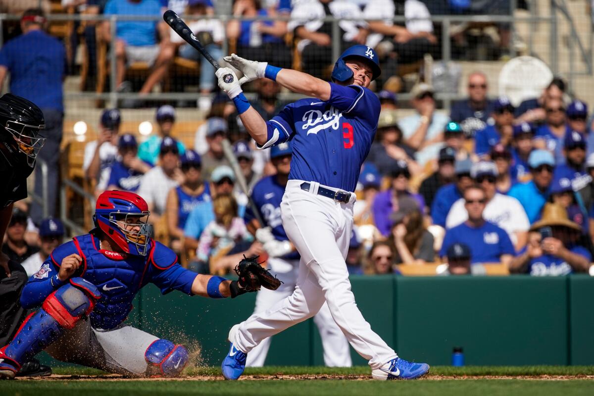 Gavin Lux spent most of the offseason training at Dodger Stadium in an effort to improve his chances of playing a full season with the club.